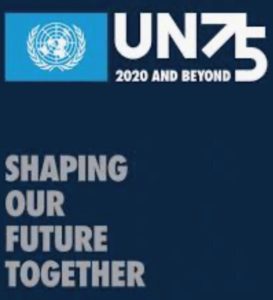 UN75 Shaping our Futures Together logo