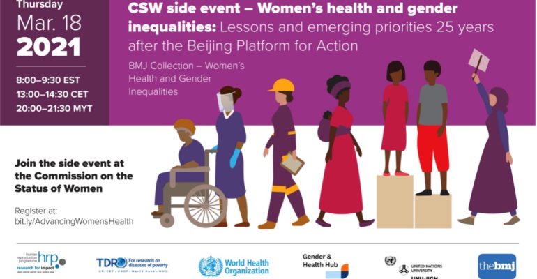Women’s Health and Gender Inequalities: Lessons and emerging priorities ...