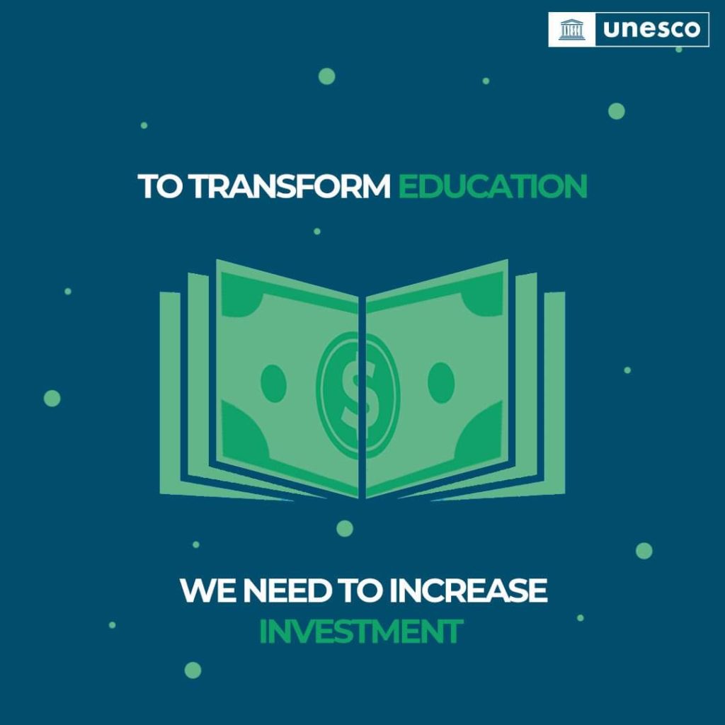 To Transform Education, We need to Increase Investment