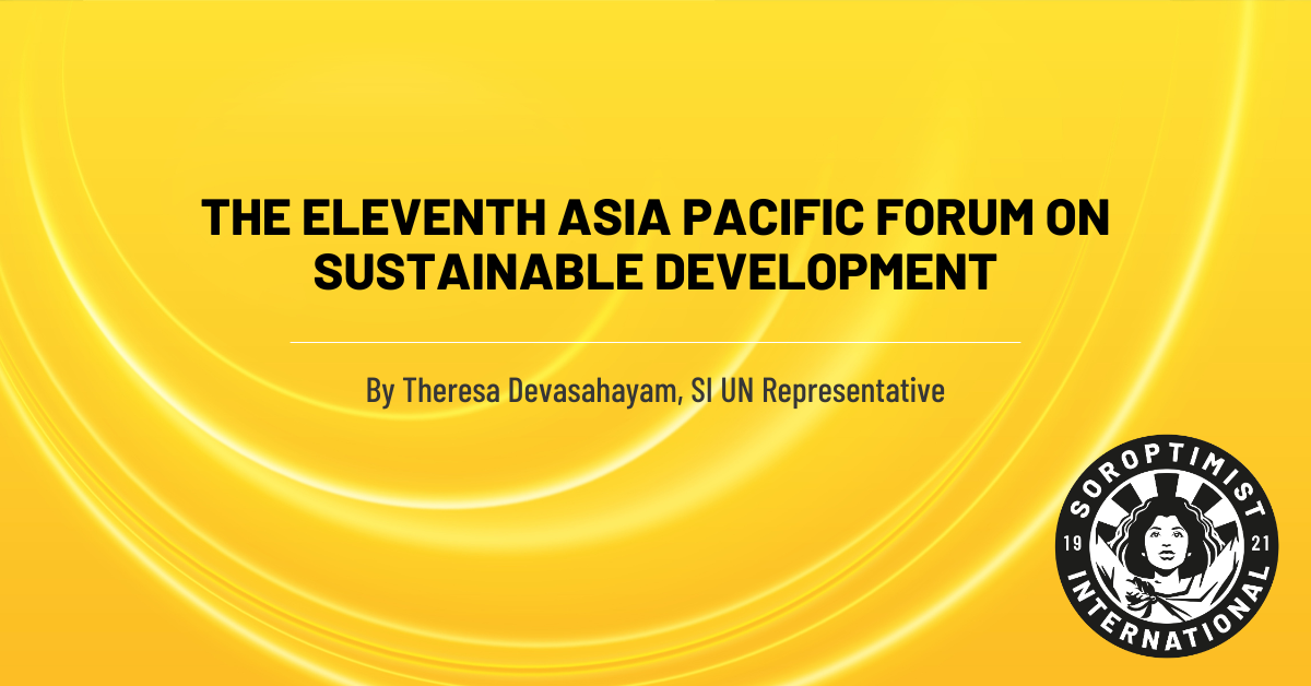 eleventh asia pacific forum on sustainable development